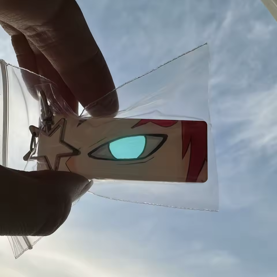 Naruto Luminous Eye Keychain – Glows in Sunlight