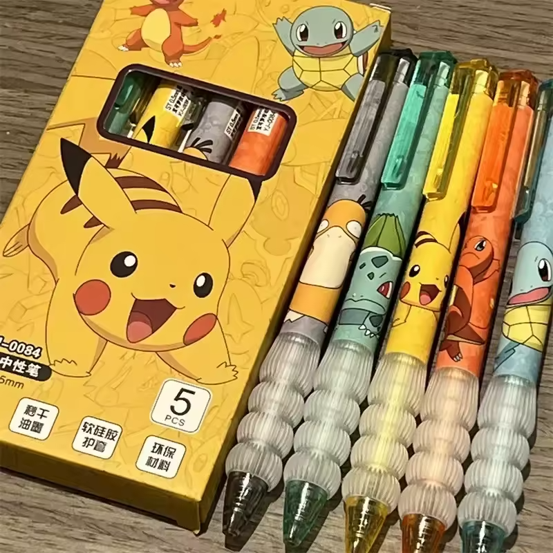 Pokémon Kanto Starters Gel Pen Set (5pcs)