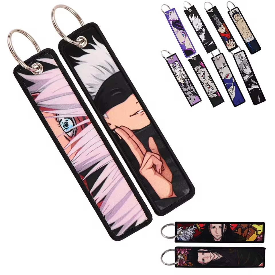 Jujutsu Kaisen Embroidered Keychain Collection