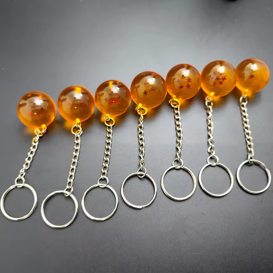 Anime Dragon Ball Keychain Set
