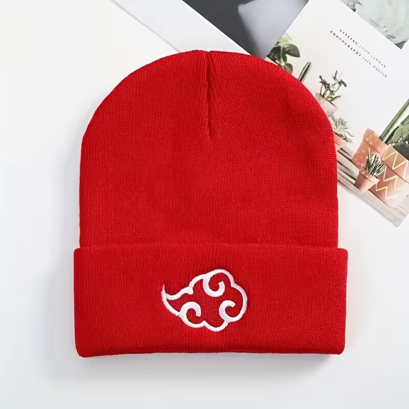 Akatsuki Cloud Beanie – Embroidered Knit Hat