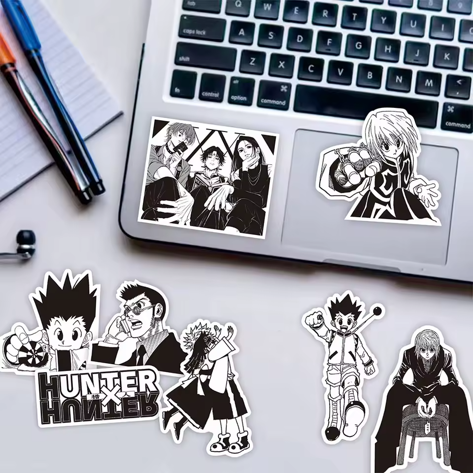 Hunter x Hunter 70pcs Black & White Stickers