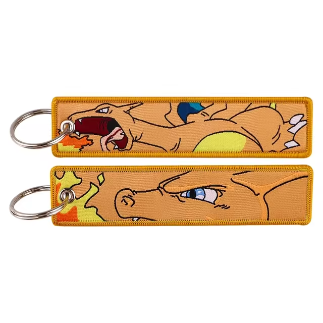 Anime Embroidered Keychain – Pokémon Series