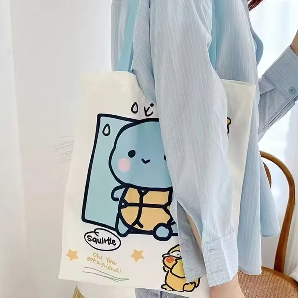 Kawaii Pokémon Canvas Tote Bag
