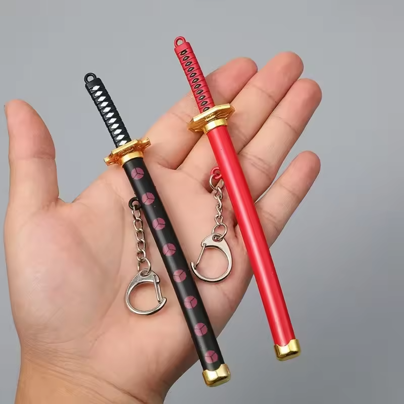 Mini One Piece Katana Sword Keychain – 15cm Zinc Alloy Replica