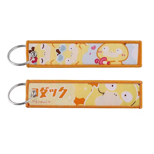 Anime Embroidered Keychain – Pokémon Series