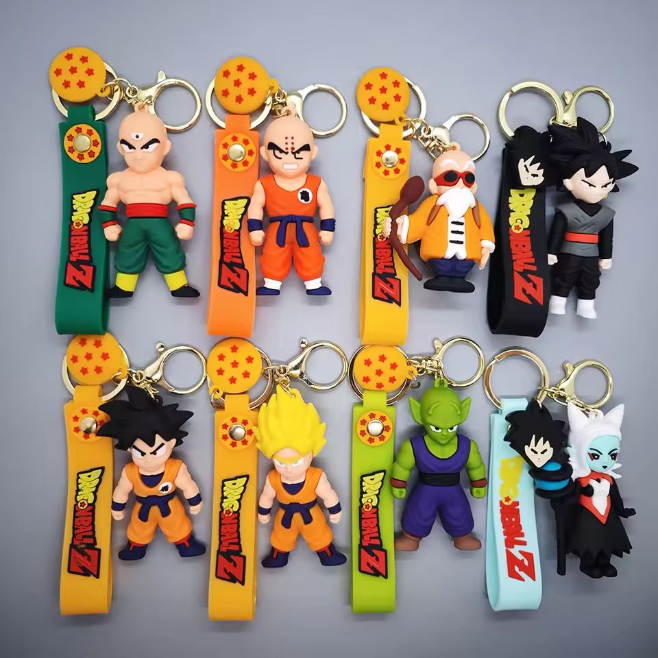 Anime Dragon Ball Keychain Set