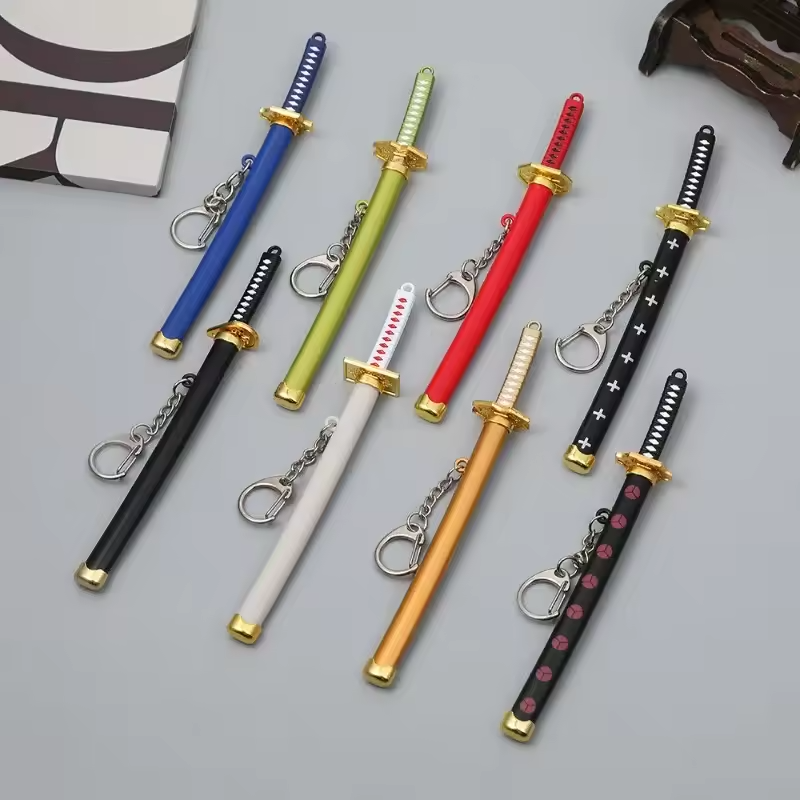 Mini One Piece Katana Sword Keychain – 15cm Zinc Alloy Replica