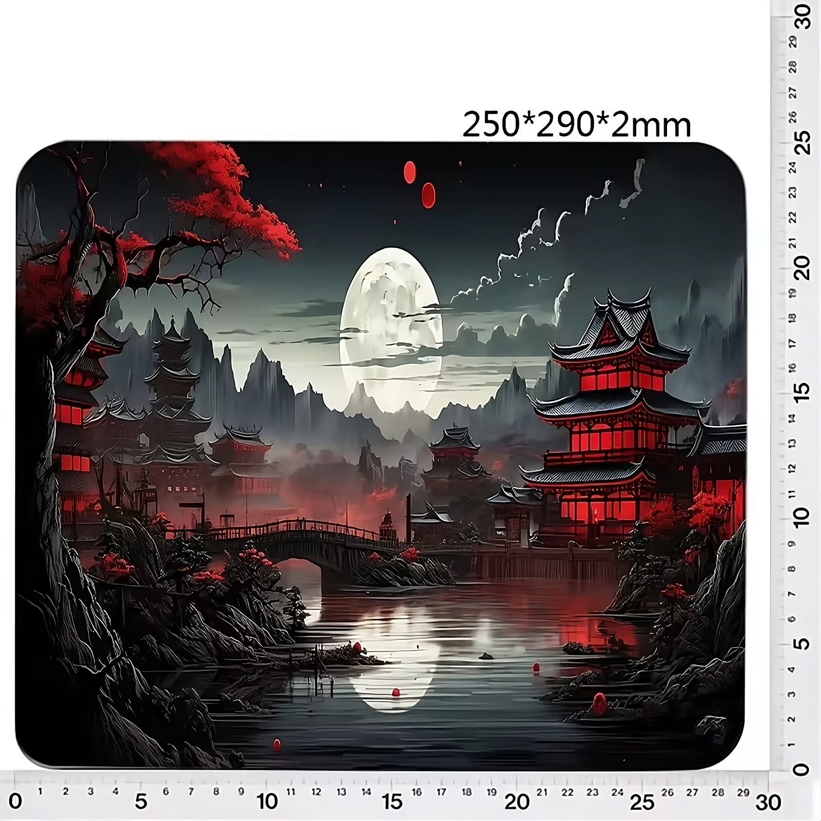 Stars & Moon Japanese Nightscape XL Mouse Pad