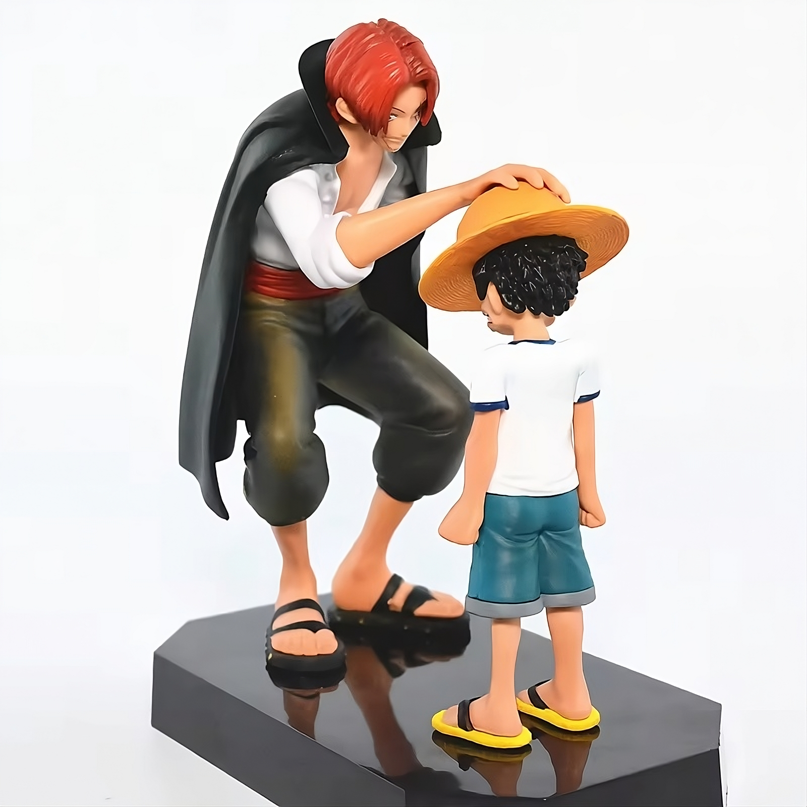 One Piece – Luffy & Shanks Emotional Scene PVC Figure (18cm Model)