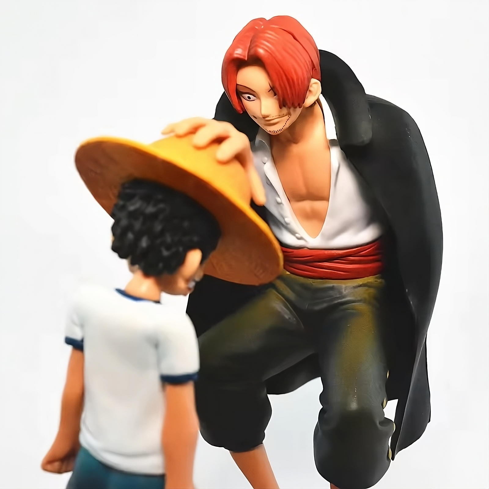 One Piece – Luffy & Shanks Emotional Scene PVC Figure (18cm Model)