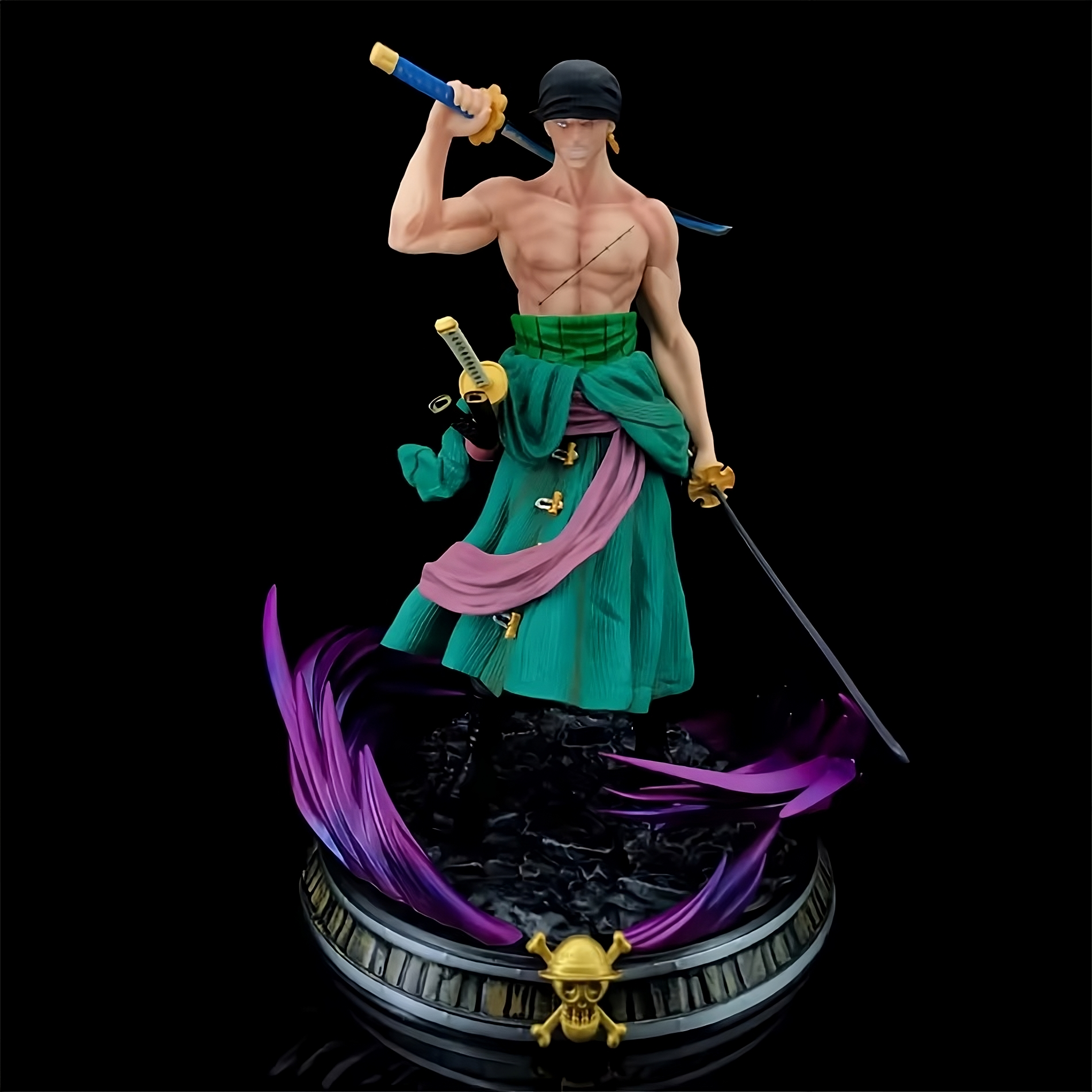 Roronoa Zoro One Piece Anime Figure – 21cm GK Collectible Statue (2 Variants)