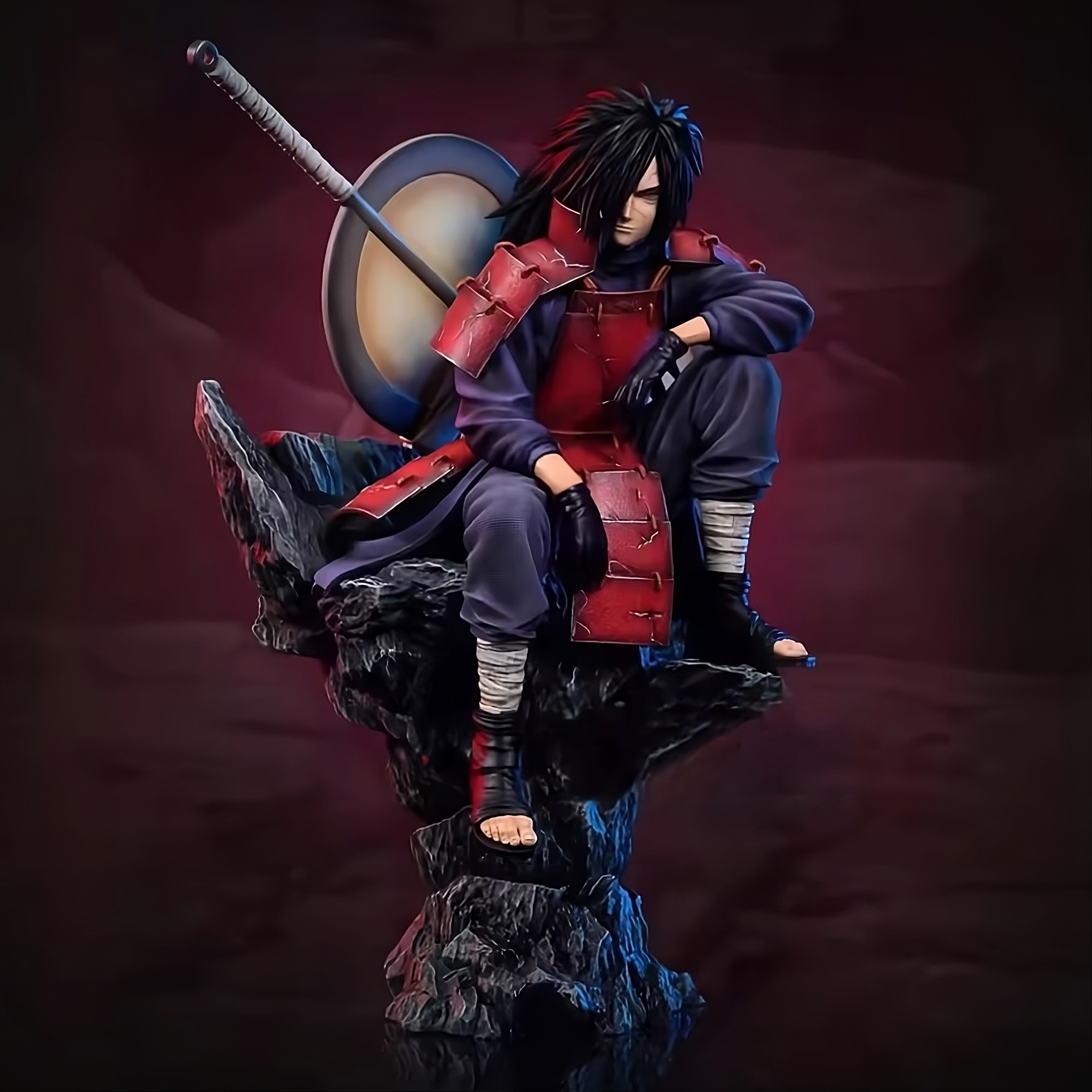 Naruto – Uchiha Madara Sitting on Throne PVC Figure (30cm)