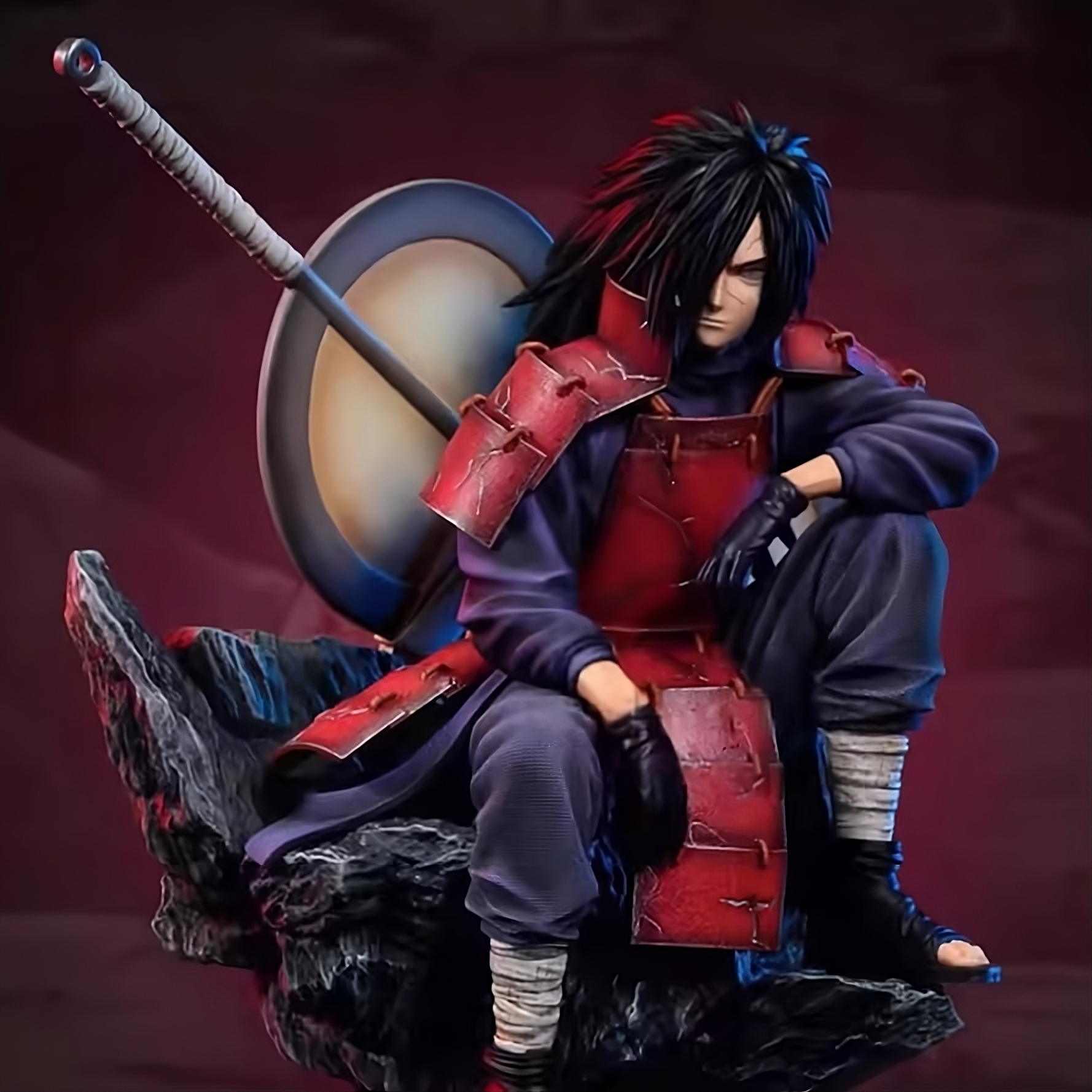 Naruto – Uchiha Madara Sitting on Throne PVC Figure (30cm)