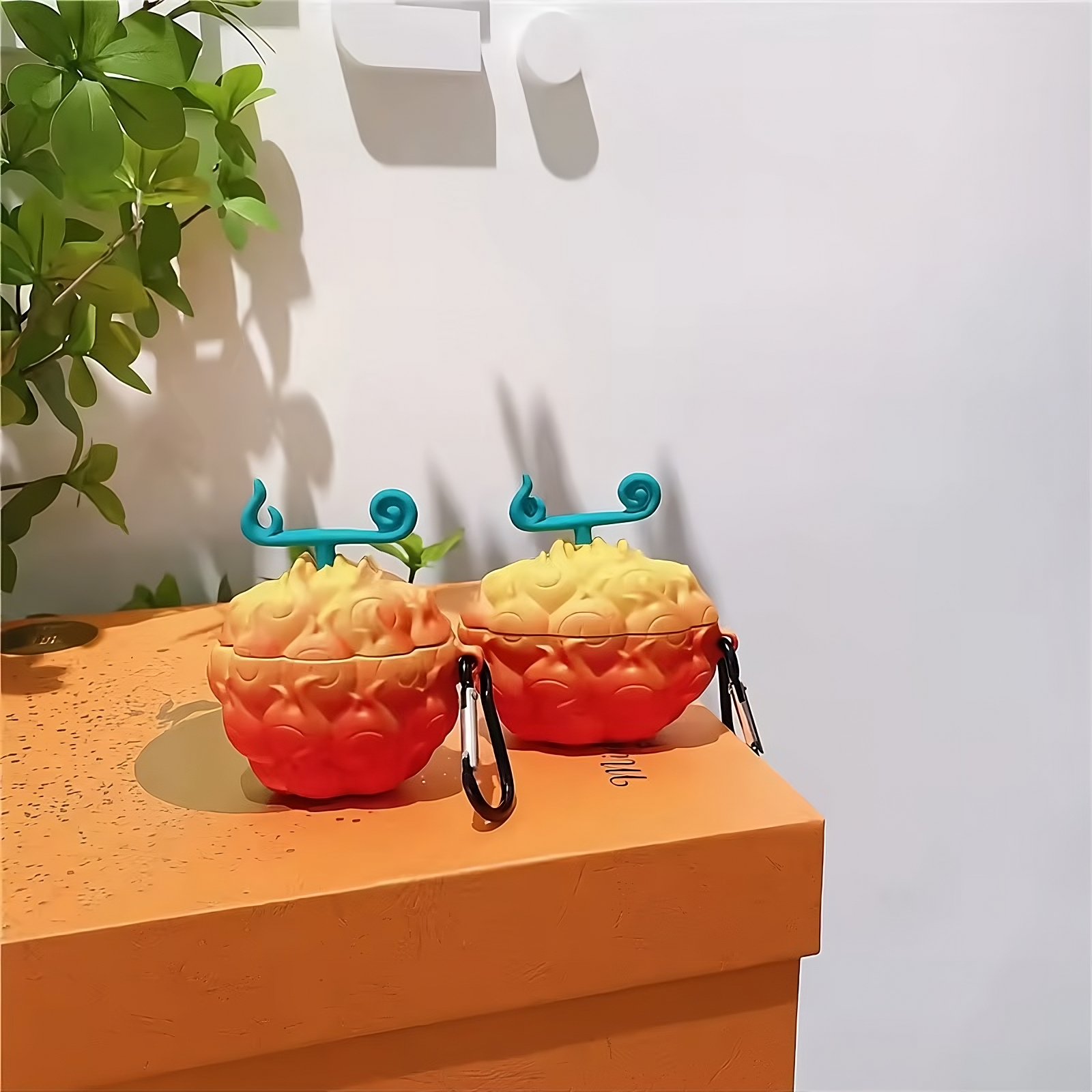 Anime One Piece 3D Devil Fruit Silicone AirPods Case