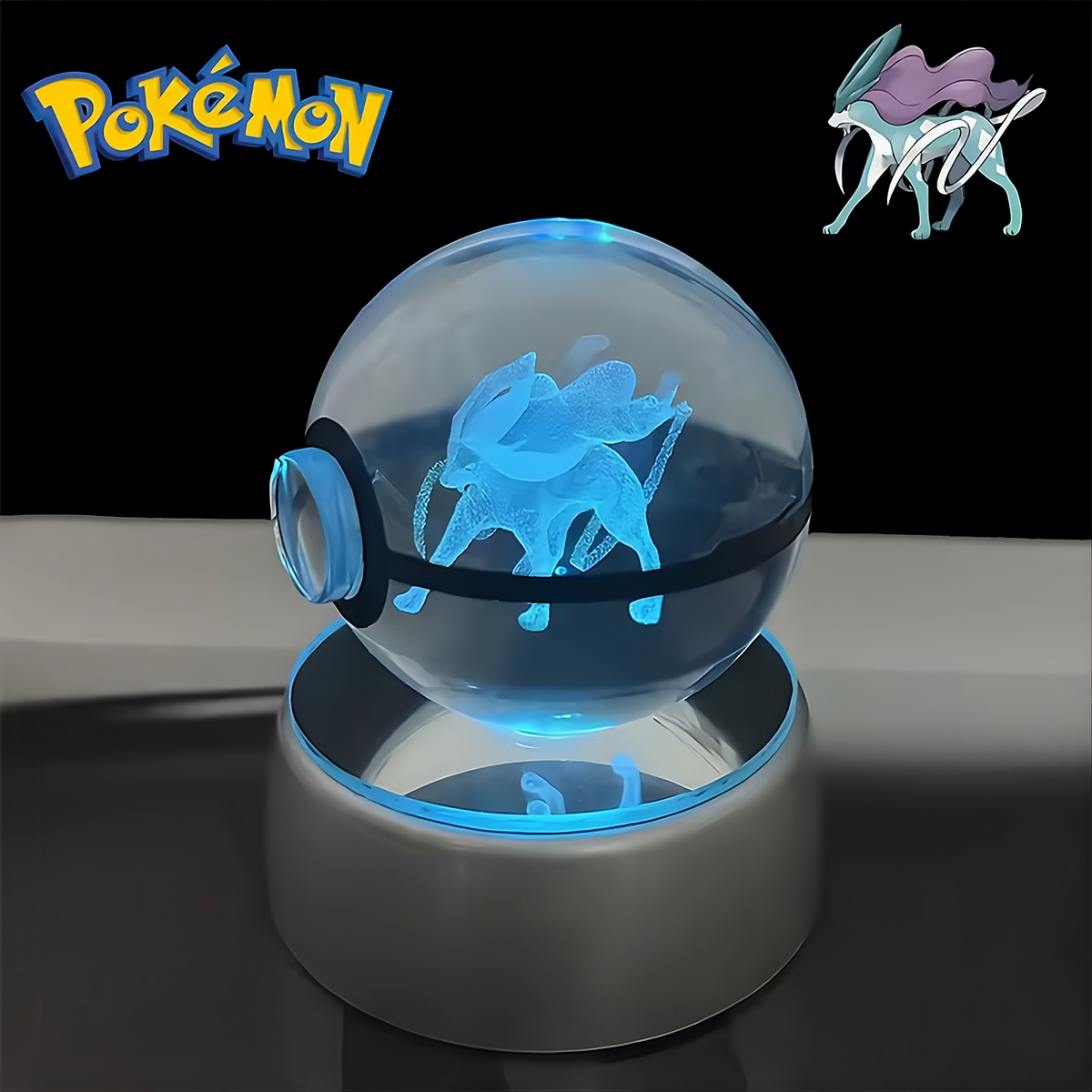 Pokémon 3D Crystal Ball LED Night Light – Collector’s Edition