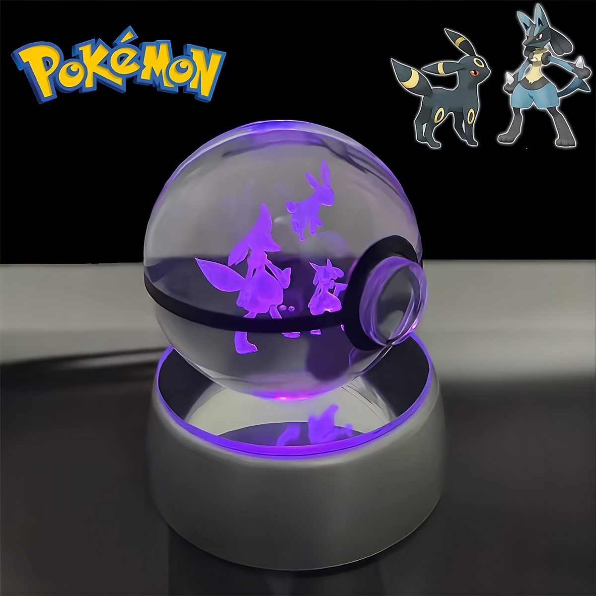 Pokémon 3D Crystal Ball LED Night Light – Collector’s Edition