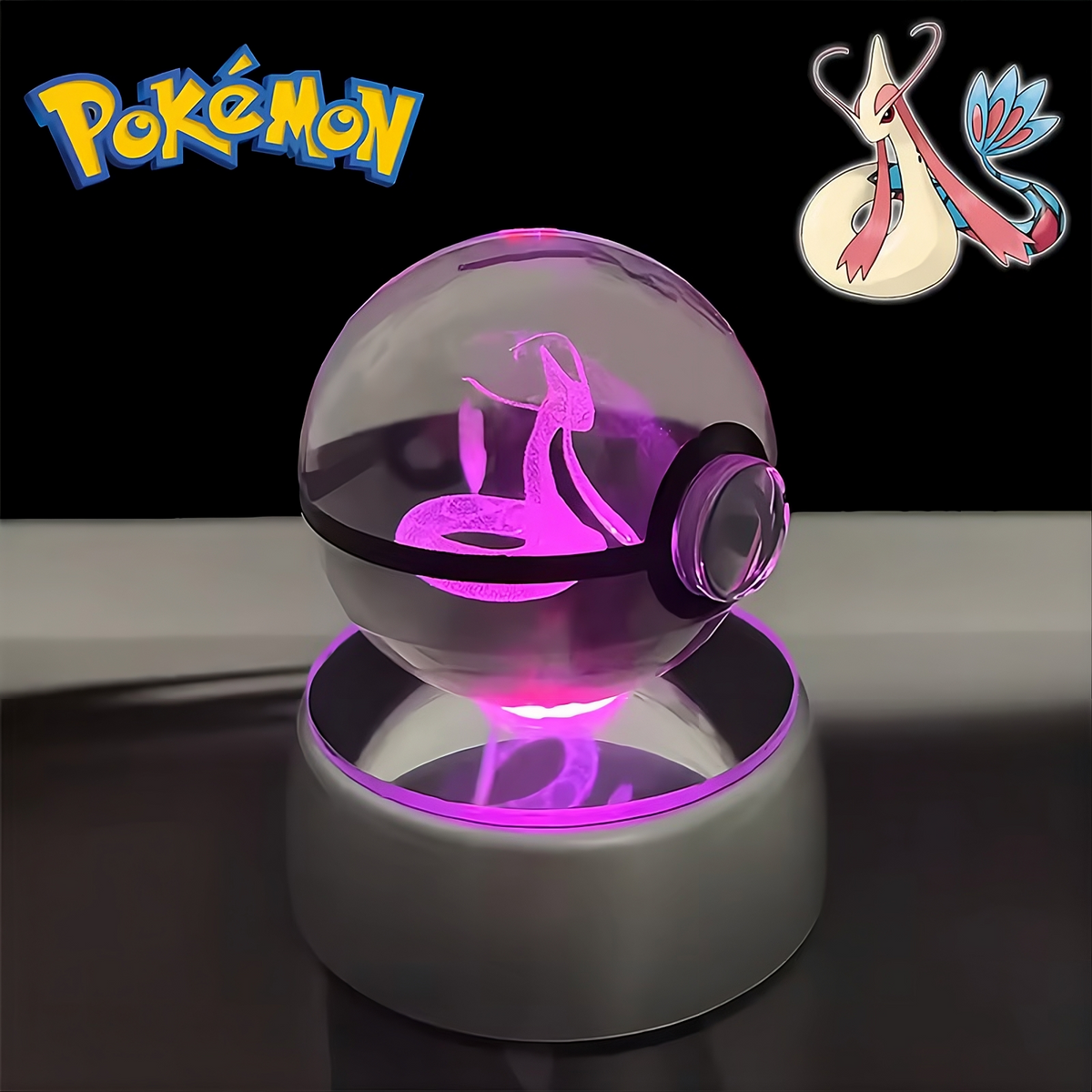 Pokémon 3D Crystal Ball LED Night Light – Collector’s Edition