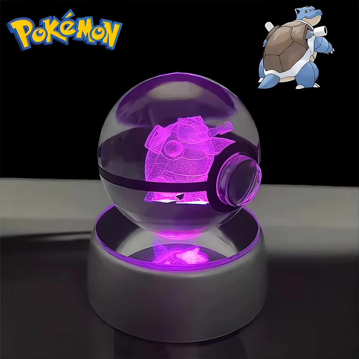 Pokémon 3D Crystal Ball LED Night Light – Collector’s Edition