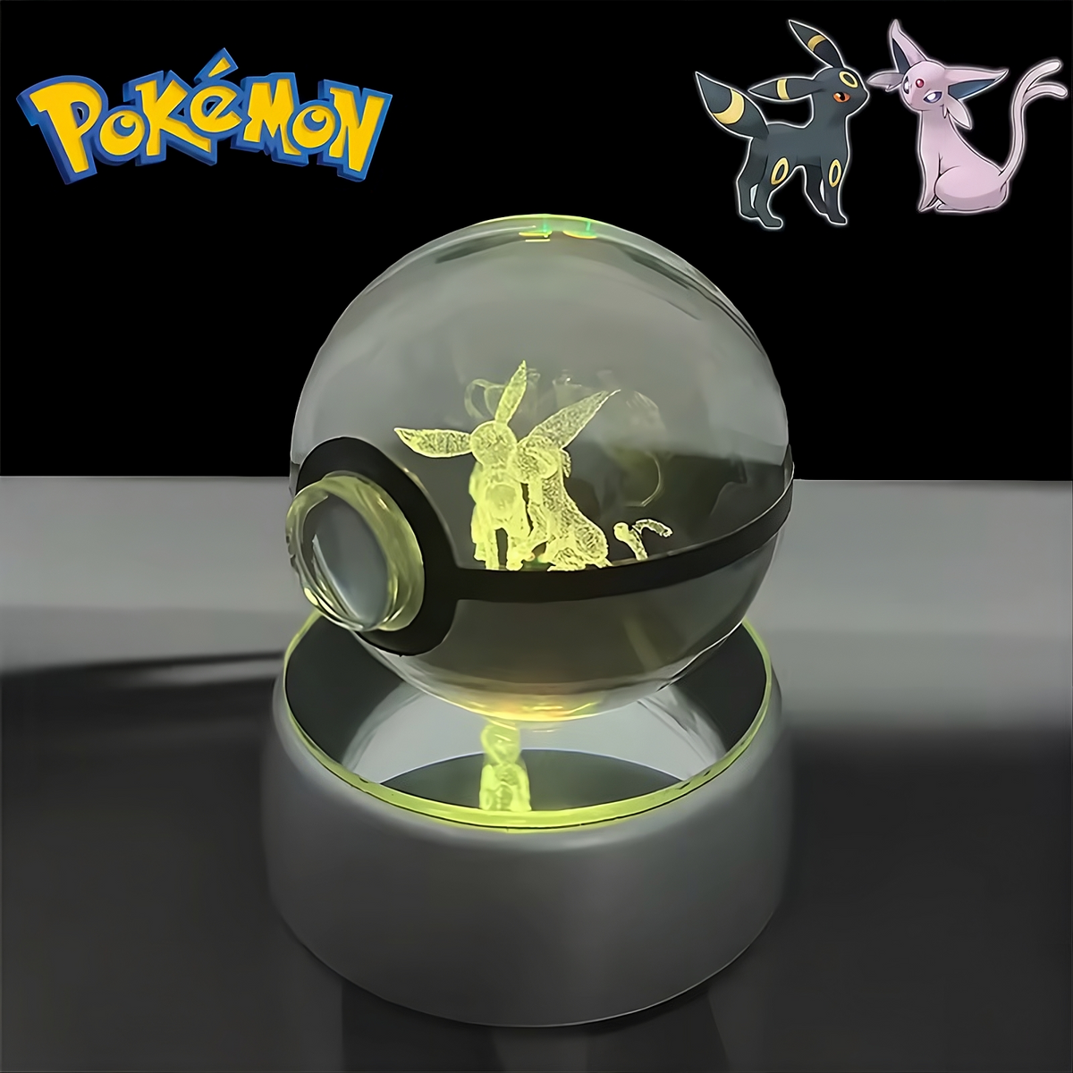 Pokémon 3D Crystal Ball LED Night Light – Collector’s Edition