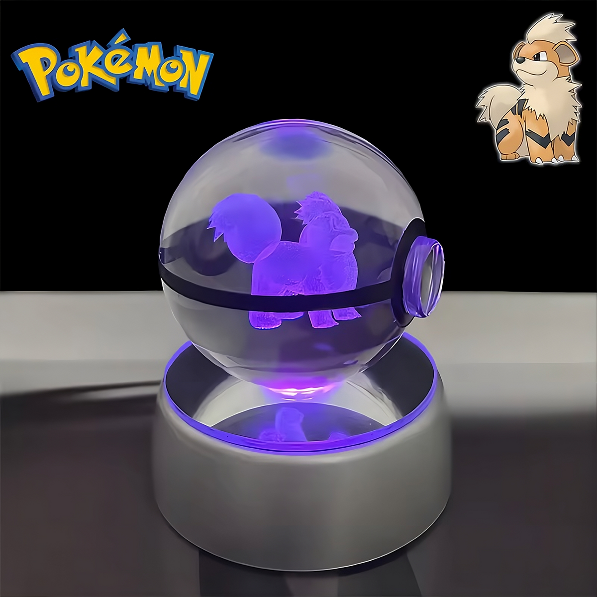 Pokémon 3D Crystal Ball LED Night Light – Collector’s Edition
