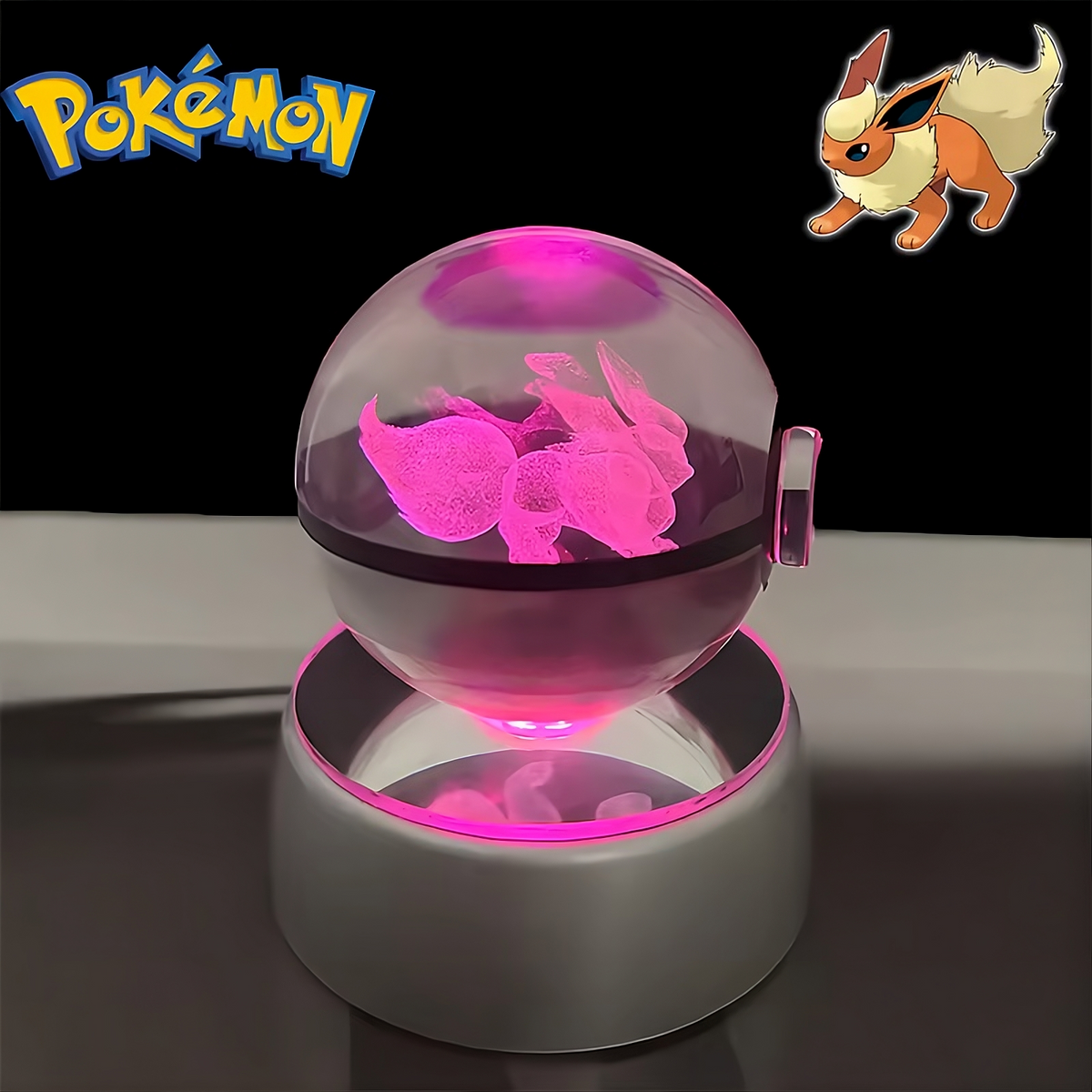 Pokémon 3D Crystal Ball LED Night Light – Collector’s Edition