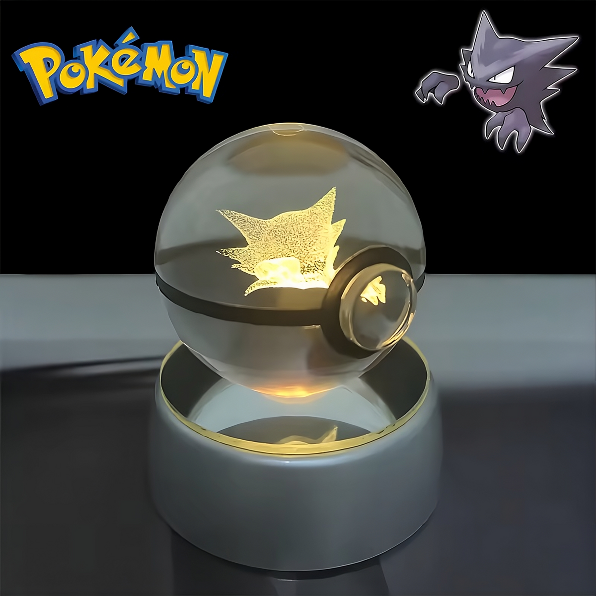 Pokémon 3D Crystal Ball LED Night Light – Collector’s Edition