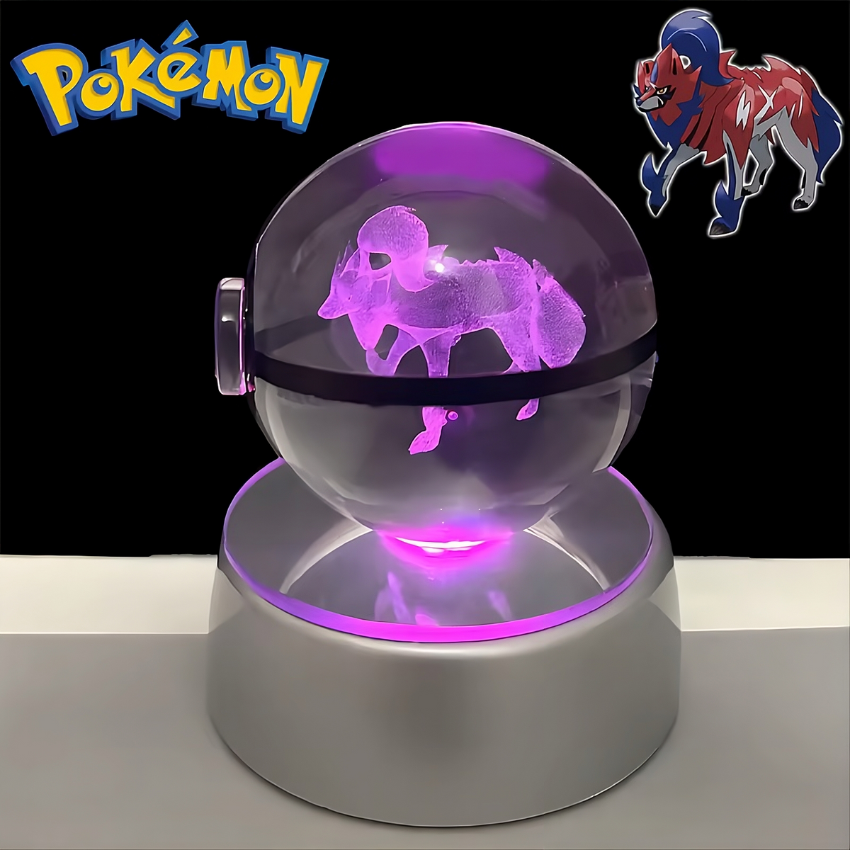 Pokémon 3D Crystal Ball LED Night Light – Collector’s Edition