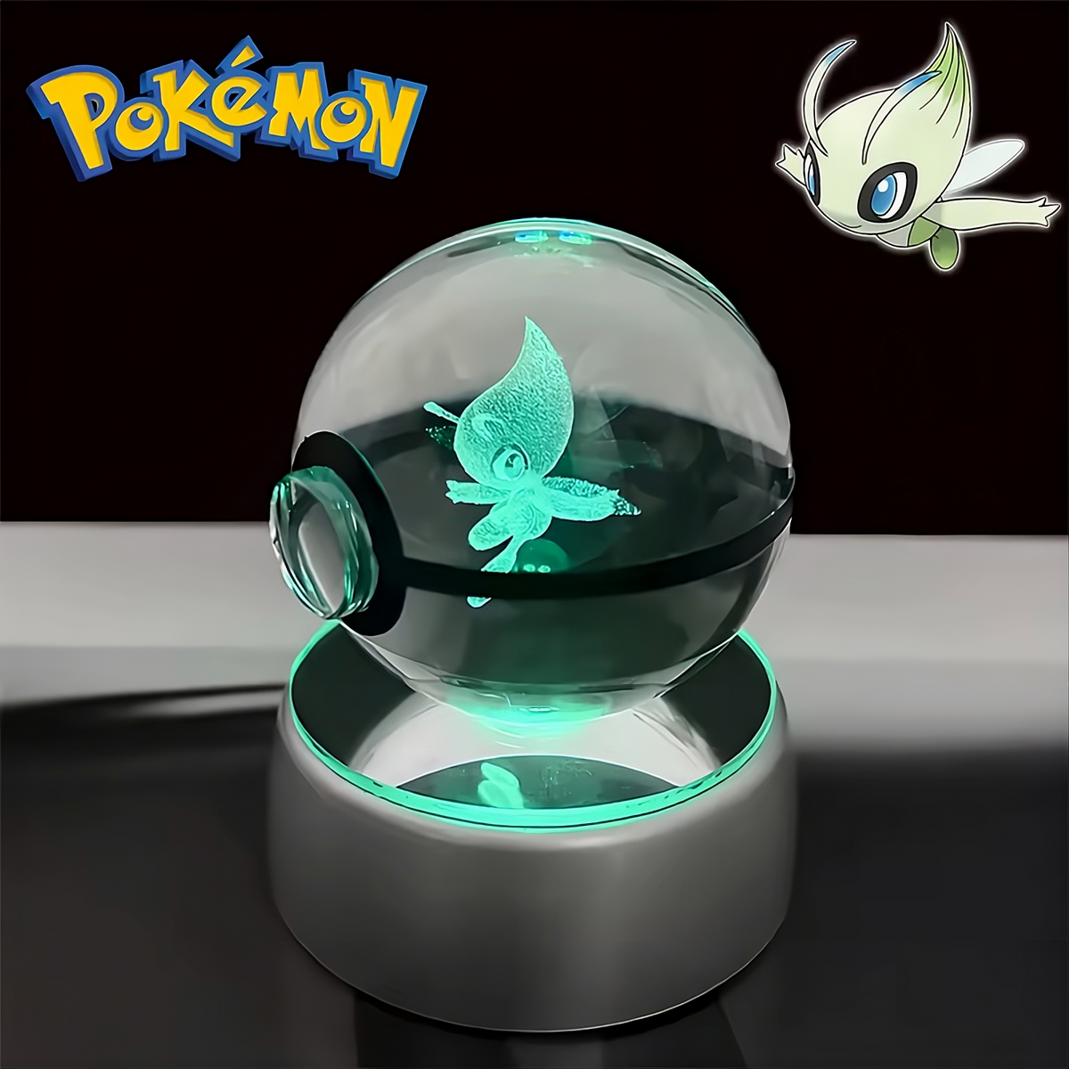 Pokémon 3D Crystal Ball LED Night Light – Collector’s Edition