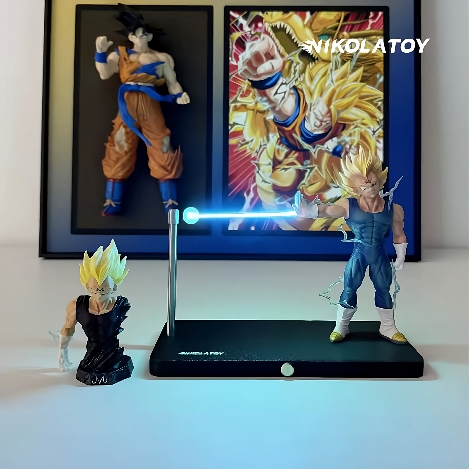 NIKOLATOY Dragon Ball Z Goku & Vegeta Night Light Figure