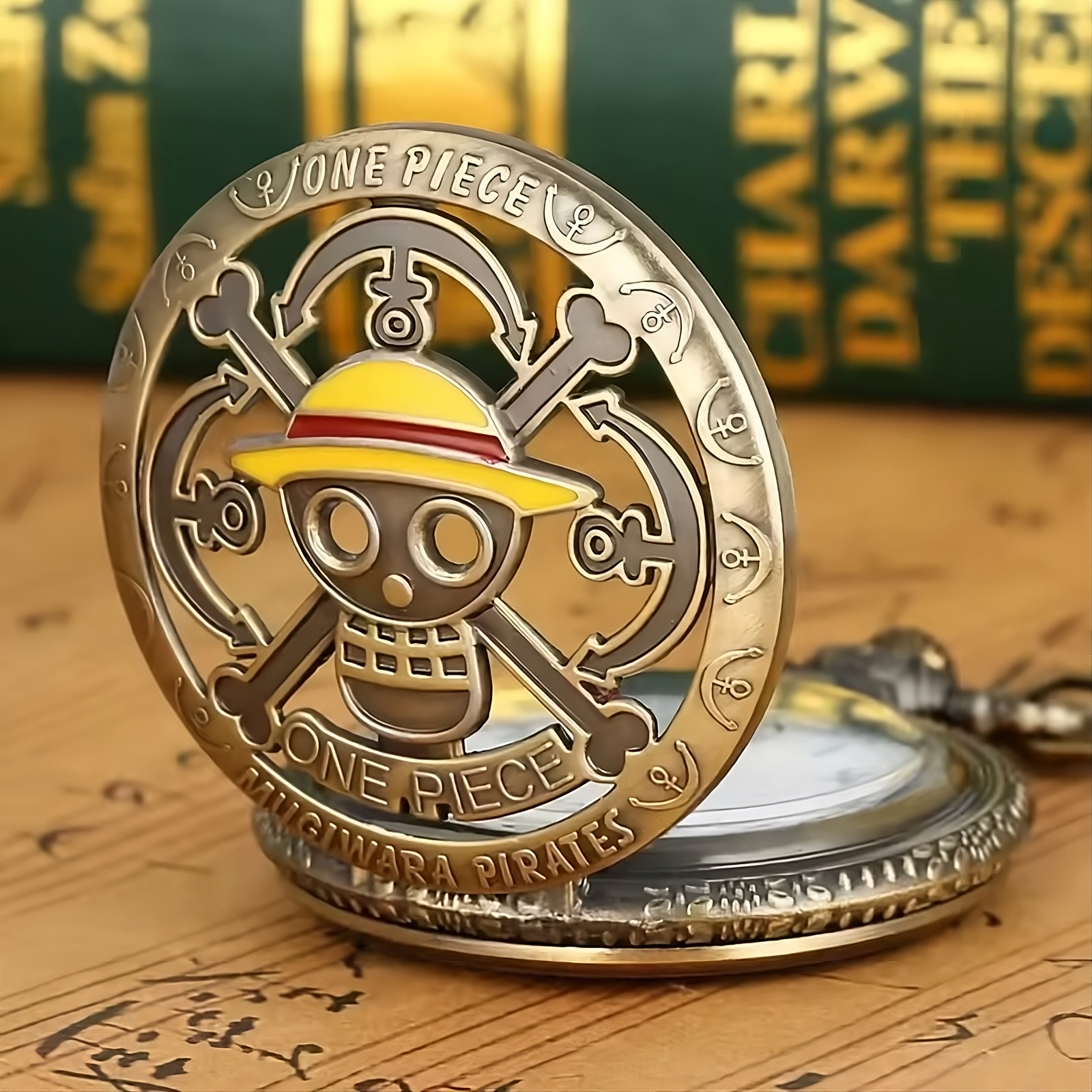 One Piece Pocket Watch – Vintage Bronze Mugiwara Pirates Collectible
