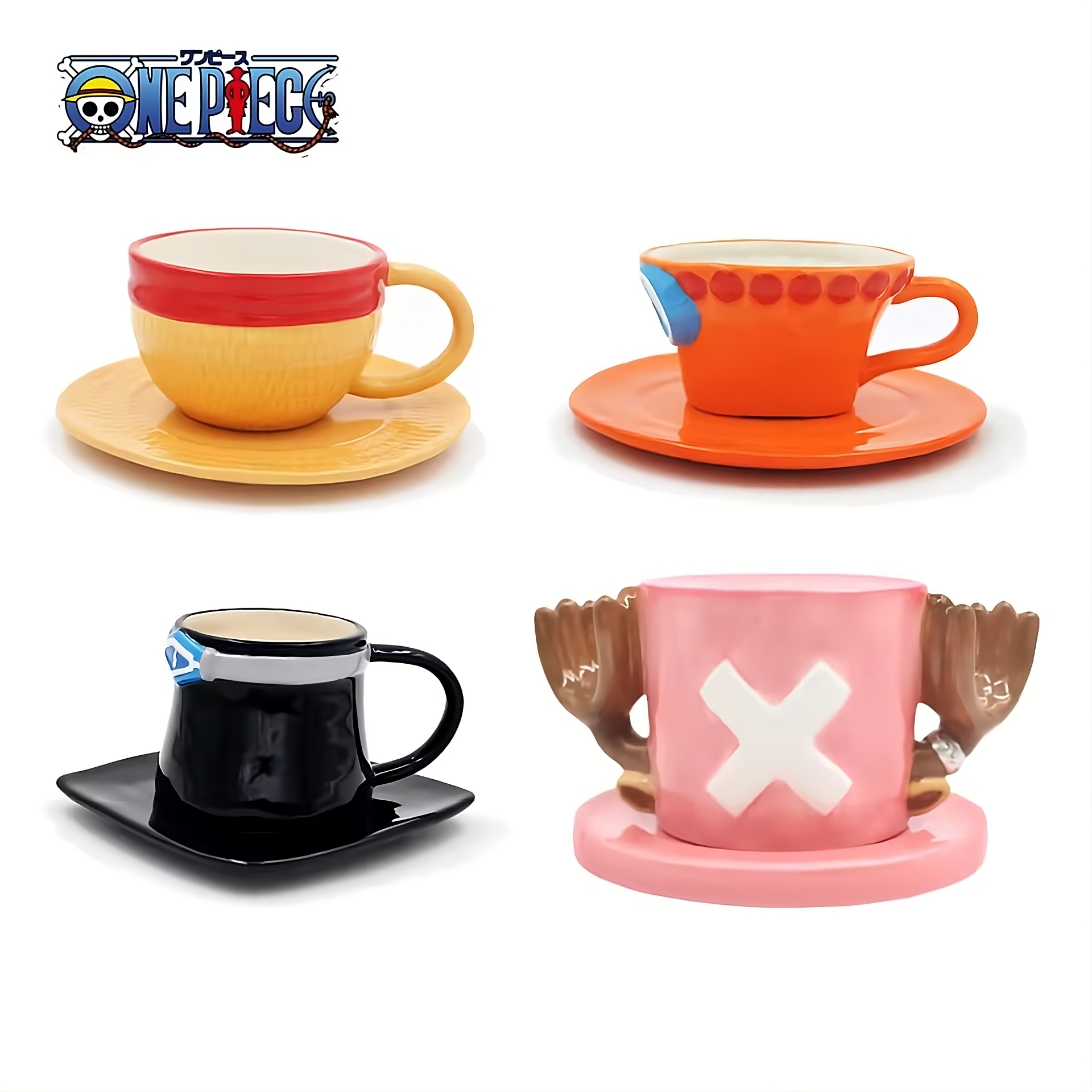 Anime One Piece Cosplay Mug Set