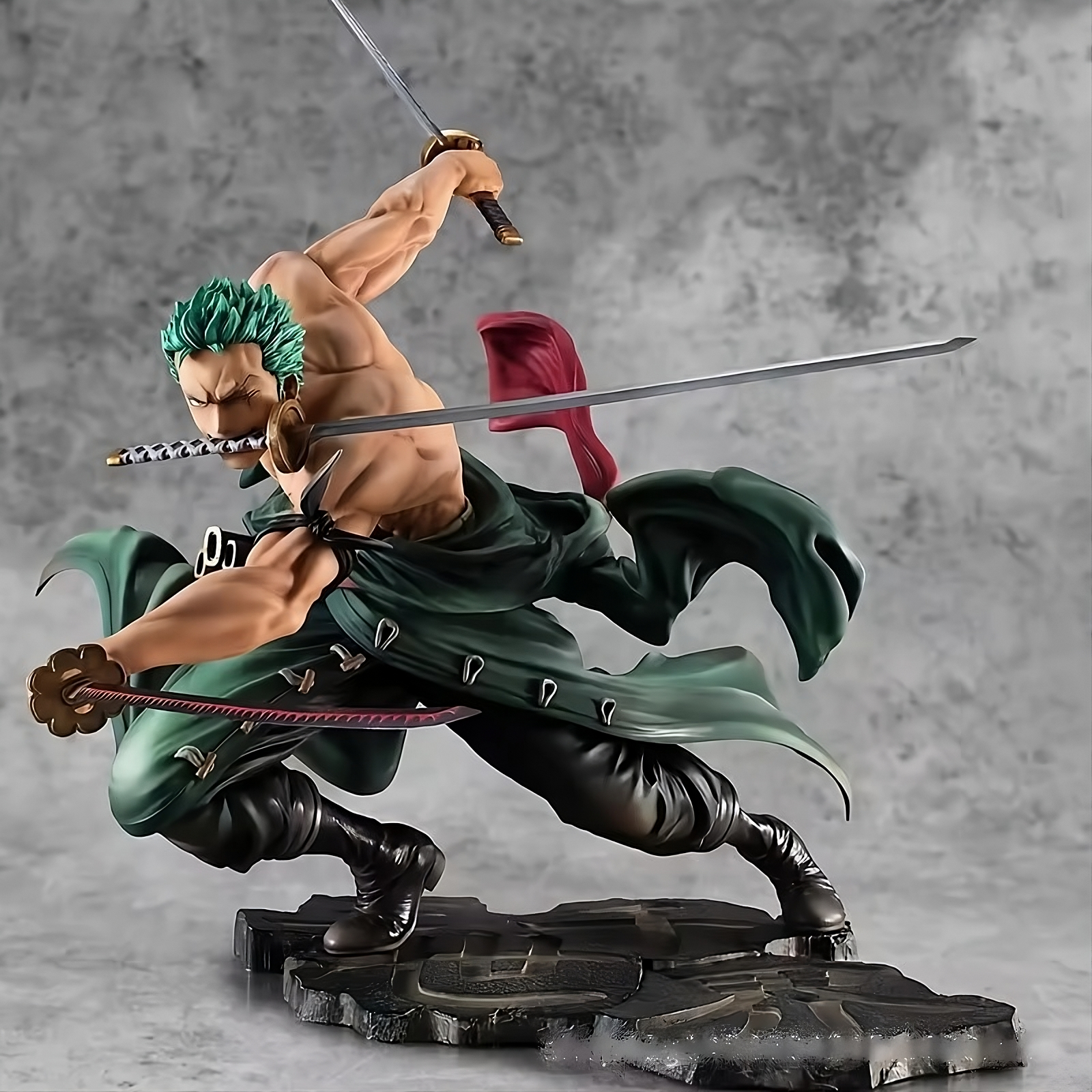 One Piece Roronoa Zoro 3-Sword Style Anime Figures (2 Variants) – 10CM