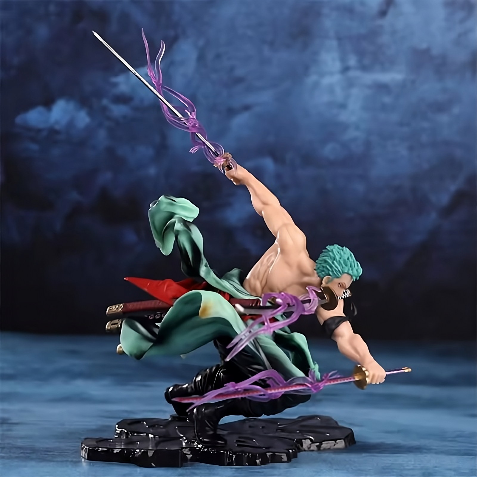 One Piece Roronoa Zoro 3-Sword Style Anime Figures (2 Variants) – 10CM