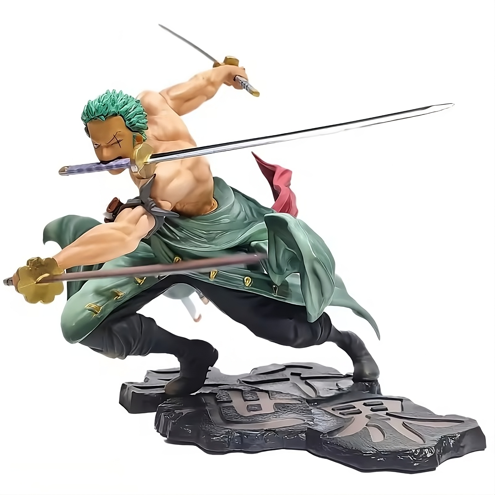 One Piece Roronoa Zoro 3-Sword Style Anime Figures (2 Variants) – 10CM