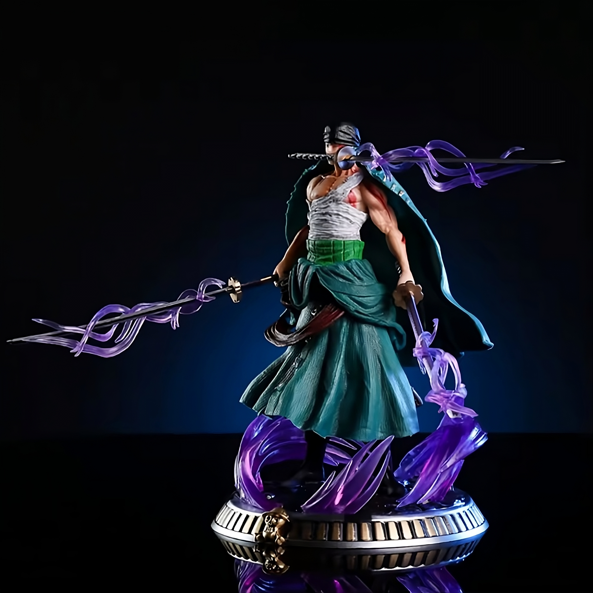 Roronoa Zoro One Piece Anime Figure – 21cm GK Collectible Statue (2 Variants)